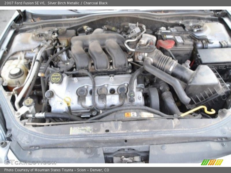 Silver Birch Metallic / Charcoal Black 2007 Ford Fusion SE V6