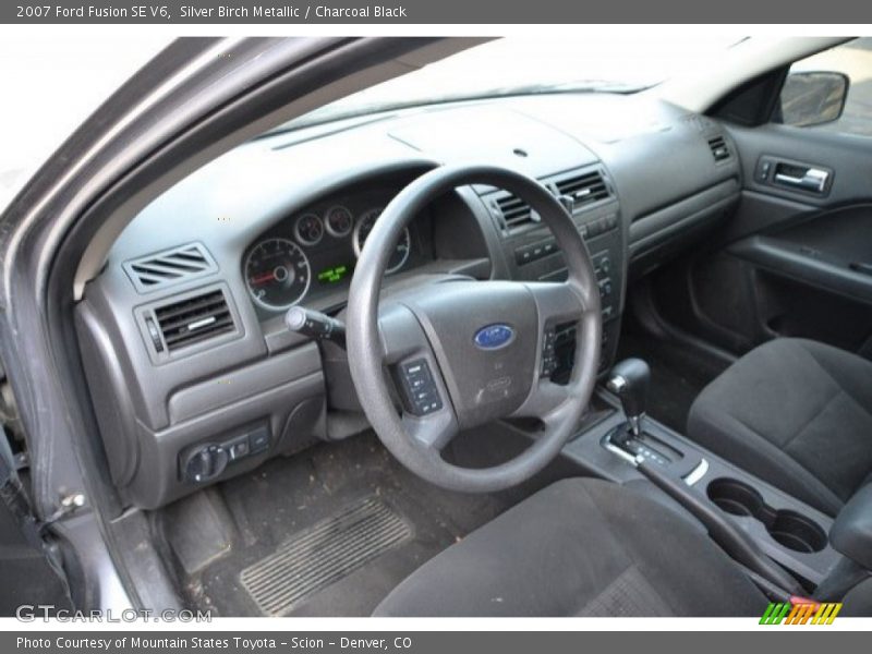 Silver Birch Metallic / Charcoal Black 2007 Ford Fusion SE V6