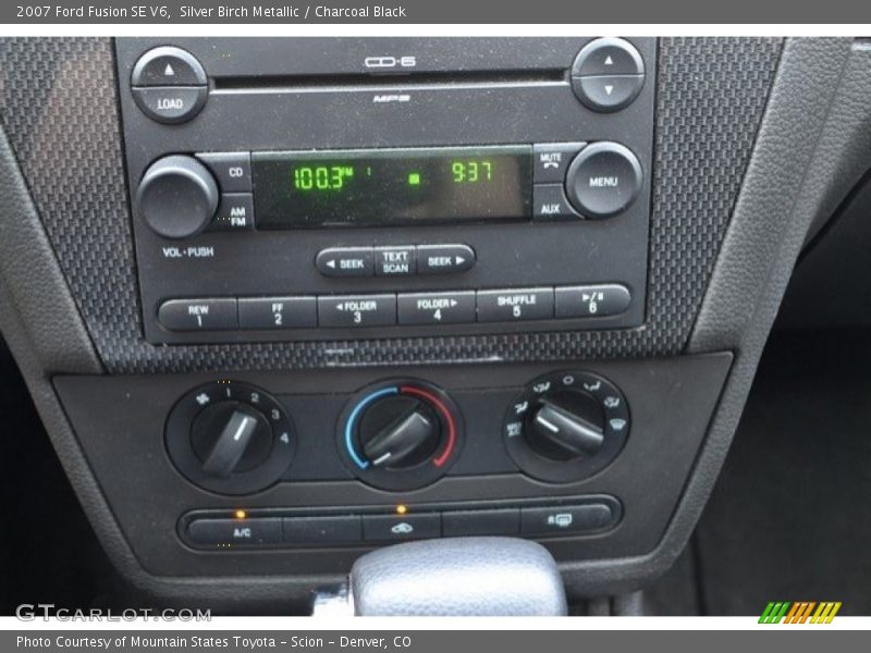 Silver Birch Metallic / Charcoal Black 2007 Ford Fusion SE V6