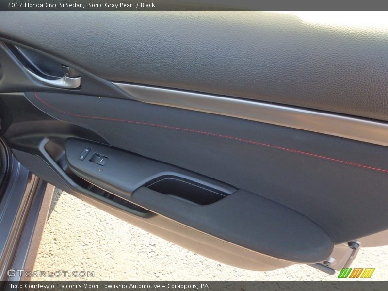 Sonic Gray Pearl / Black 2017 Honda Civic Si Sedan
