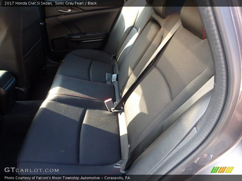 Sonic Gray Pearl / Black 2017 Honda Civic Si Sedan