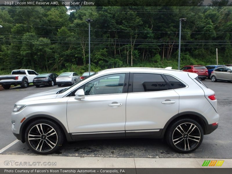 Ingot Silver / Ebony 2017 Lincoln MKC Reserve AWD
