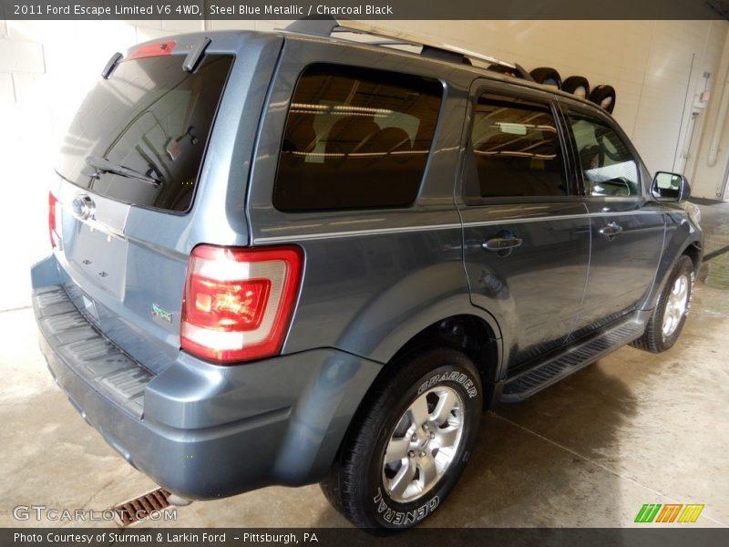 Steel Blue Metallic / Charcoal Black 2011 Ford Escape Limited V6 4WD