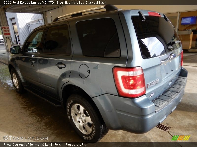 Steel Blue Metallic / Charcoal Black 2011 Ford Escape Limited V6 4WD