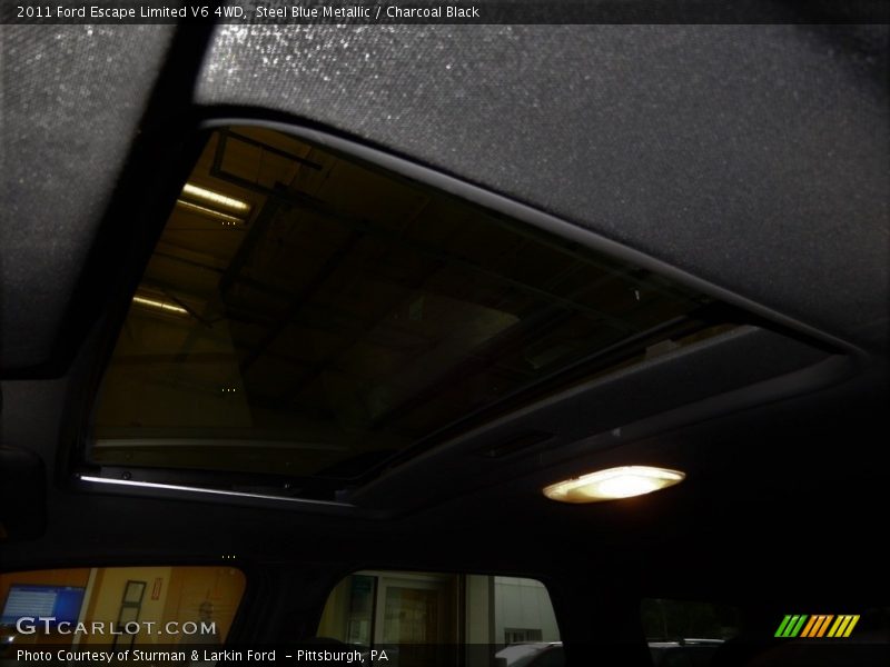 Steel Blue Metallic / Charcoal Black 2011 Ford Escape Limited V6 4WD