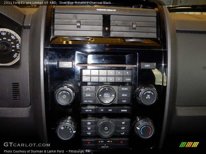 Steel Blue Metallic / Charcoal Black 2011 Ford Escape Limited V6 4WD