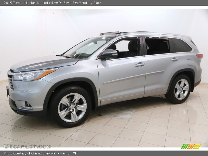 Silver Sky Metallic / Black 2015 Toyota Highlander Limited AWD