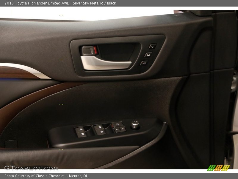 Silver Sky Metallic / Black 2015 Toyota Highlander Limited AWD