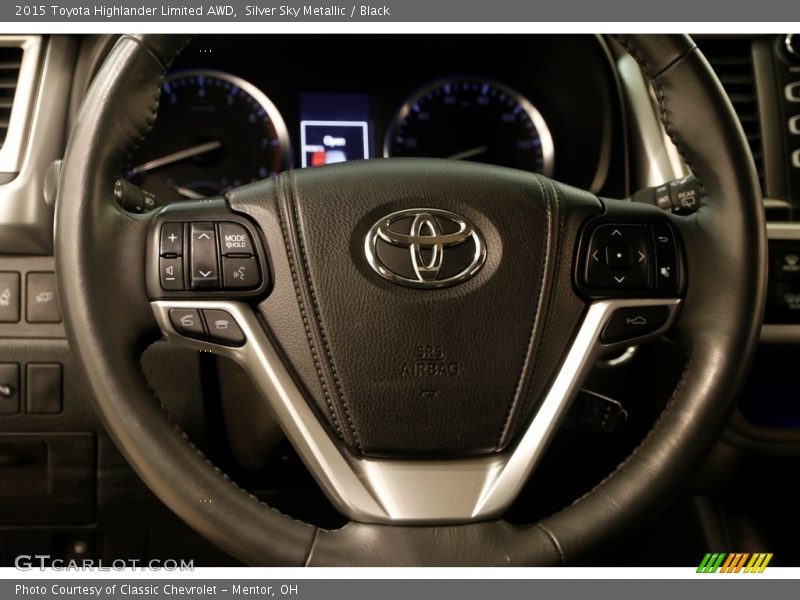 Silver Sky Metallic / Black 2015 Toyota Highlander Limited AWD
