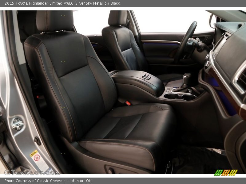 Silver Sky Metallic / Black 2015 Toyota Highlander Limited AWD