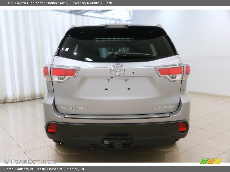 Silver Sky Metallic / Black 2015 Toyota Highlander Limited AWD