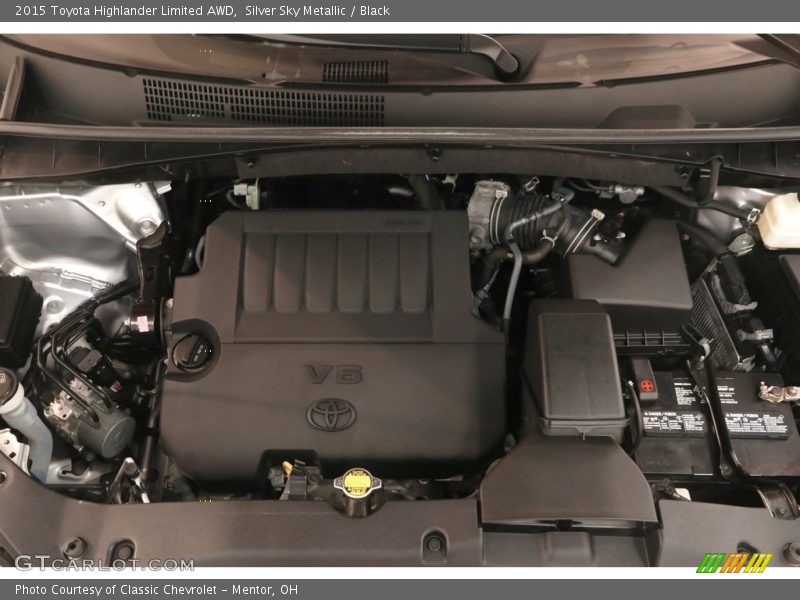 Silver Sky Metallic / Black 2015 Toyota Highlander Limited AWD