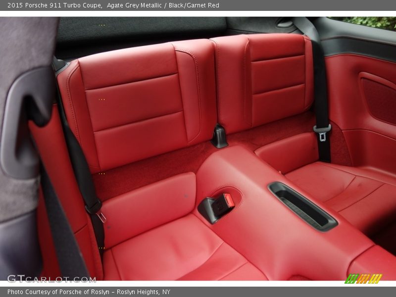 Agate Grey Metallic / Black/Garnet Red 2015 Porsche 911 Turbo Coupe