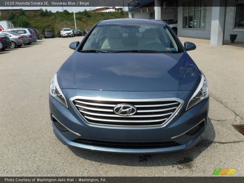 Nouveau Blue / Beige 2016 Hyundai Sonata SE