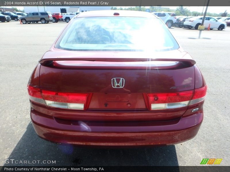 Redondo Red Pearl / Gray 2004 Honda Accord EX V6 Sedan