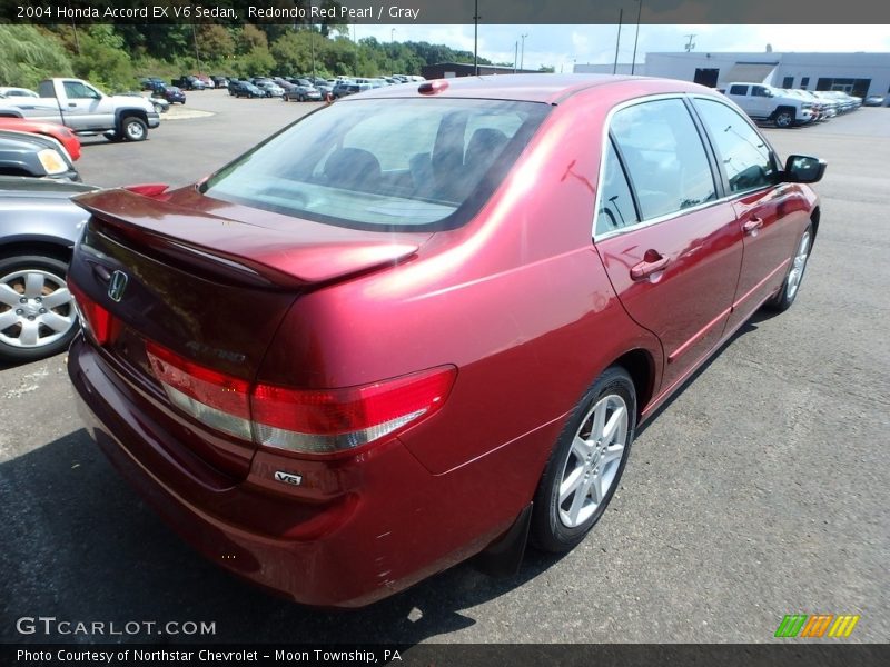Redondo Red Pearl / Gray 2004 Honda Accord EX V6 Sedan