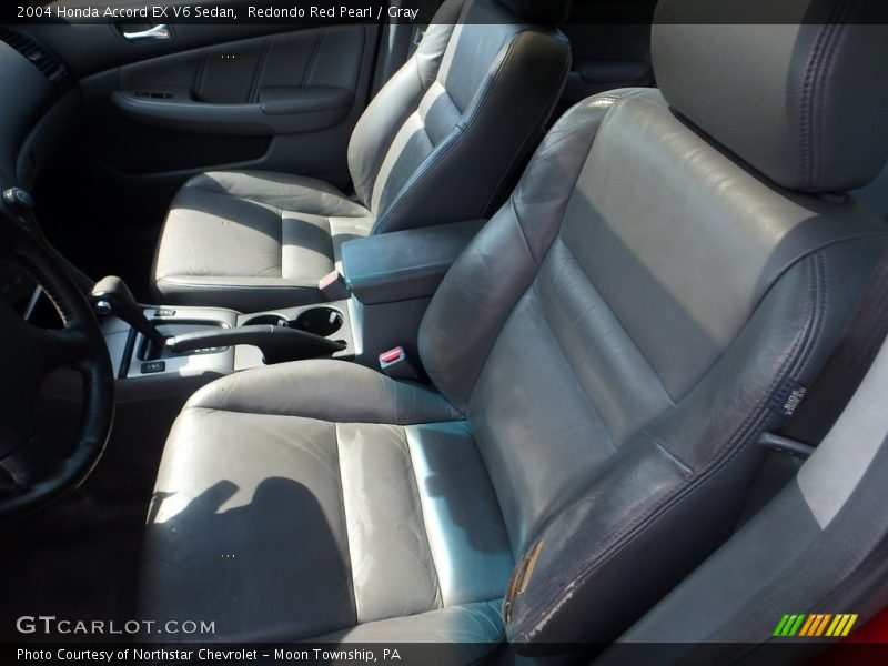 Redondo Red Pearl / Gray 2004 Honda Accord EX V6 Sedan