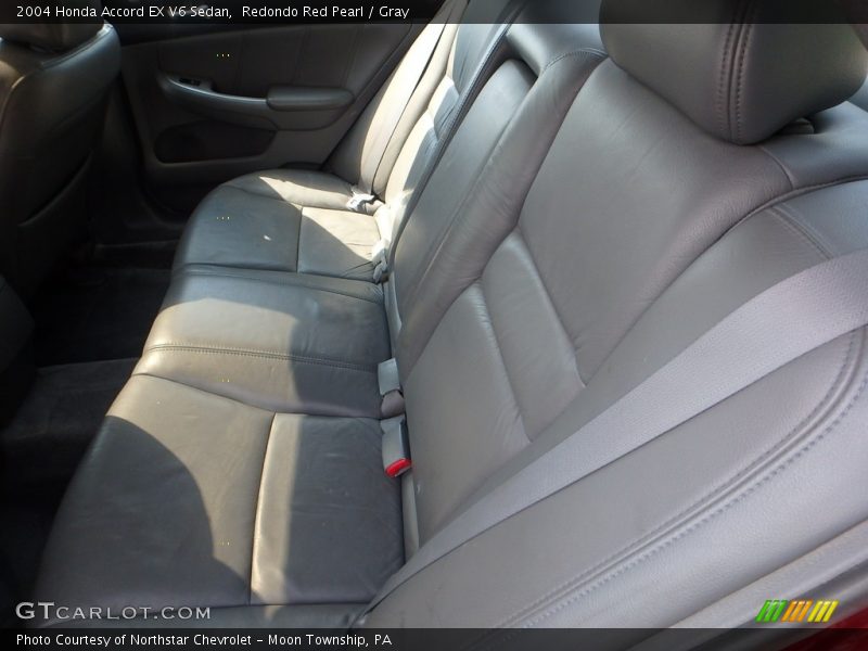 Redondo Red Pearl / Gray 2004 Honda Accord EX V6 Sedan