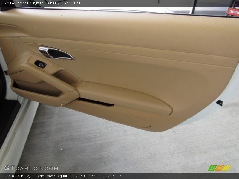 White / Luxor Beige 2014 Porsche Cayman