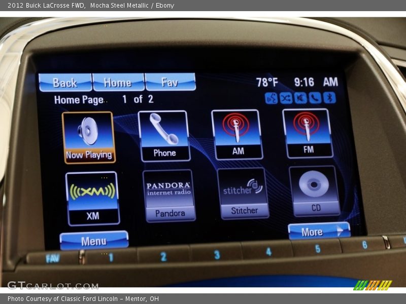 Mocha Steel Metallic / Ebony 2012 Buick LaCrosse FWD