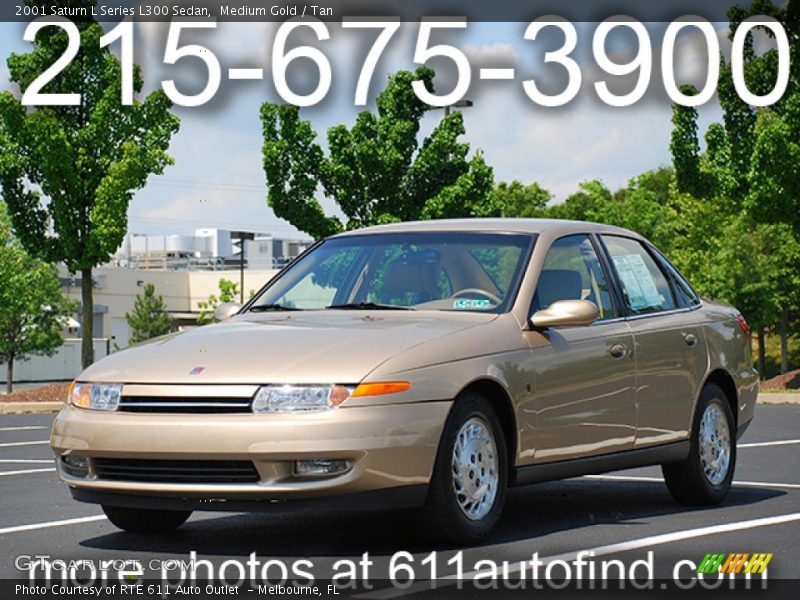 Medium Gold / Tan 2001 Saturn L Series L300 Sedan