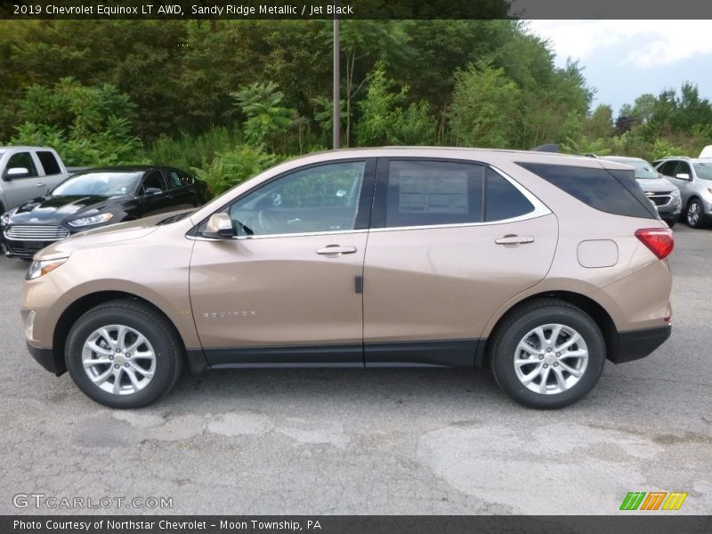 Sandy Ridge Metallic / Jet Black 2019 Chevrolet Equinox LT AWD