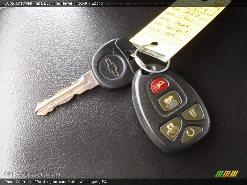 Red Jewel Tintcoat / Ebony 2009 Chevrolet Impala SS