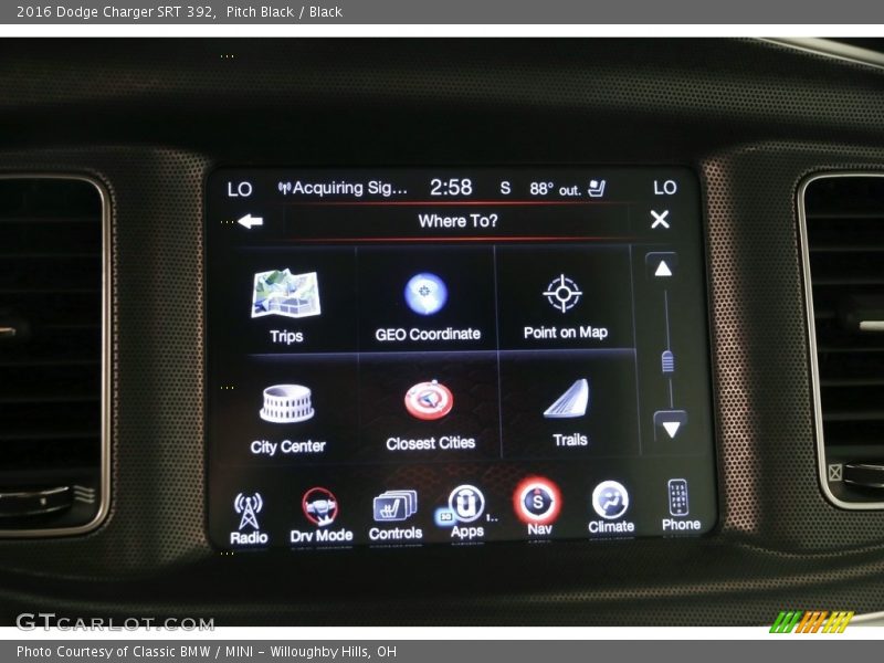 Pitch Black / Black 2016 Dodge Charger SRT 392