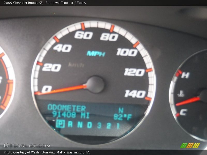 Red Jewel Tintcoat / Ebony 2009 Chevrolet Impala SS