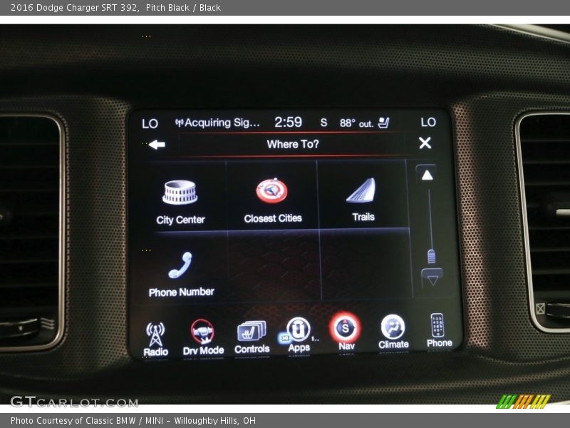 Pitch Black / Black 2016 Dodge Charger SRT 392