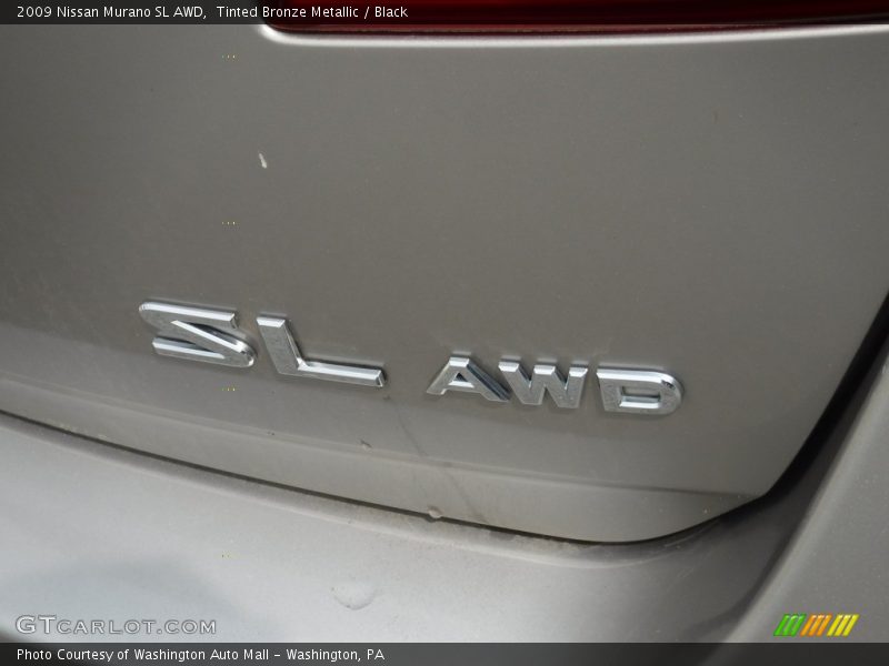 Tinted Bronze Metallic / Black 2009 Nissan Murano SL AWD