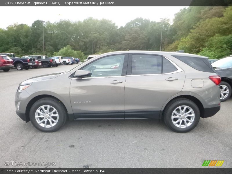 Pepperdust Metallic / Jet Black 2019 Chevrolet Equinox LT AWD