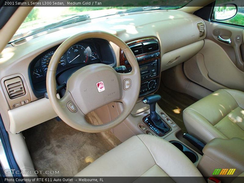Medium Gold / Tan 2001 Saturn L Series L300 Sedan