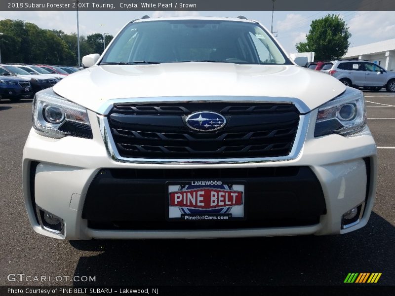 Crystal White Pearl / Brown 2018 Subaru Forester 2.0XT Touring