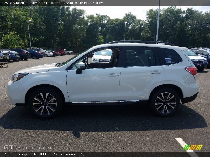 Crystal White Pearl / Brown 2018 Subaru Forester 2.0XT Touring