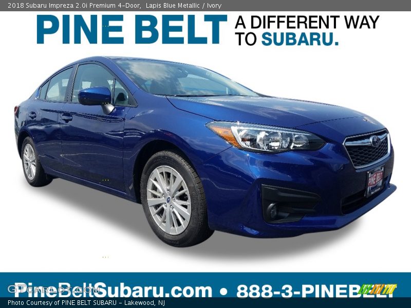 Lapis Blue Metallic / Ivory 2018 Subaru Impreza 2.0i Premium 4-Door