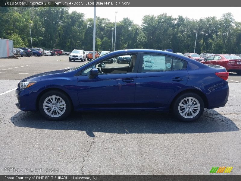 Lapis Blue Metallic / Ivory 2018 Subaru Impreza 2.0i Premium 4-Door