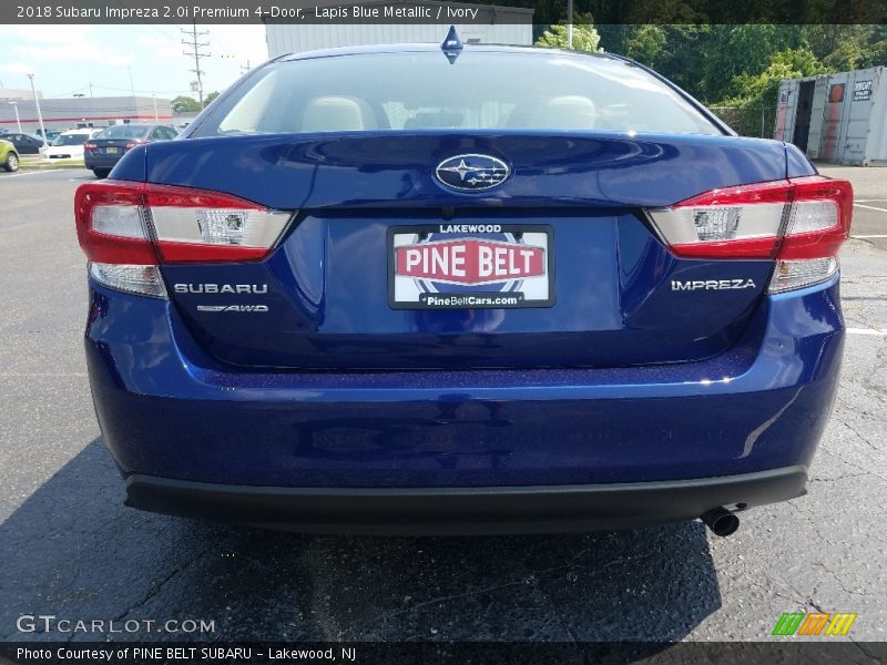 Lapis Blue Metallic / Ivory 2018 Subaru Impreza 2.0i Premium 4-Door