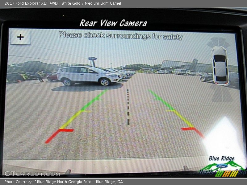 White Gold / Medium Light Camel 2017 Ford Explorer XLT 4WD