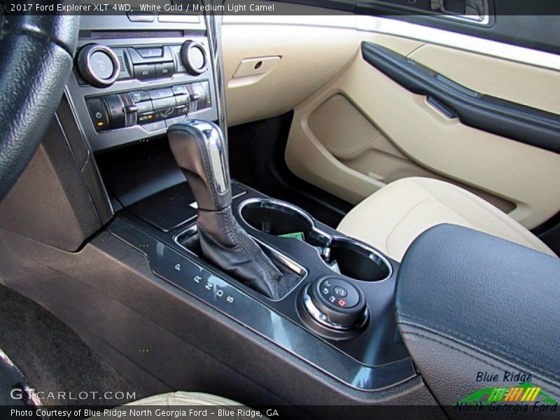 White Gold / Medium Light Camel 2017 Ford Explorer XLT 4WD