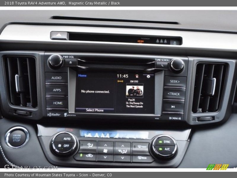 Magnetic Gray Metallic / Black 2018 Toyota RAV4 Adventure AWD