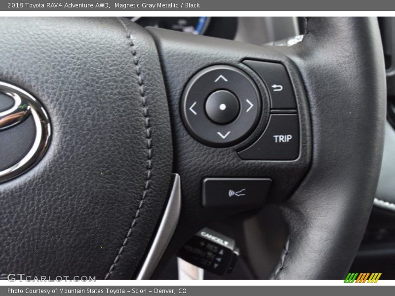 Magnetic Gray Metallic / Black 2018 Toyota RAV4 Adventure AWD