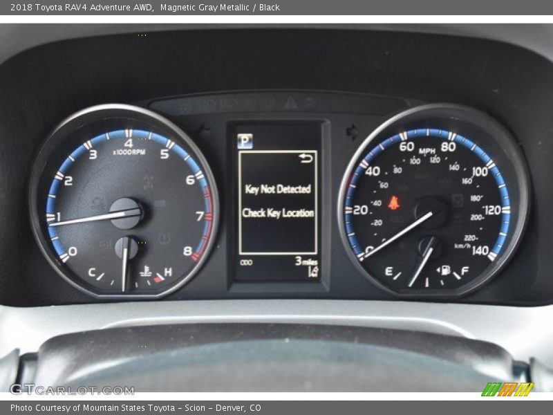 Magnetic Gray Metallic / Black 2018 Toyota RAV4 Adventure AWD