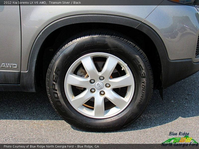 Titanium Silver / Black 2012 Kia Sorento LX V6 AWD