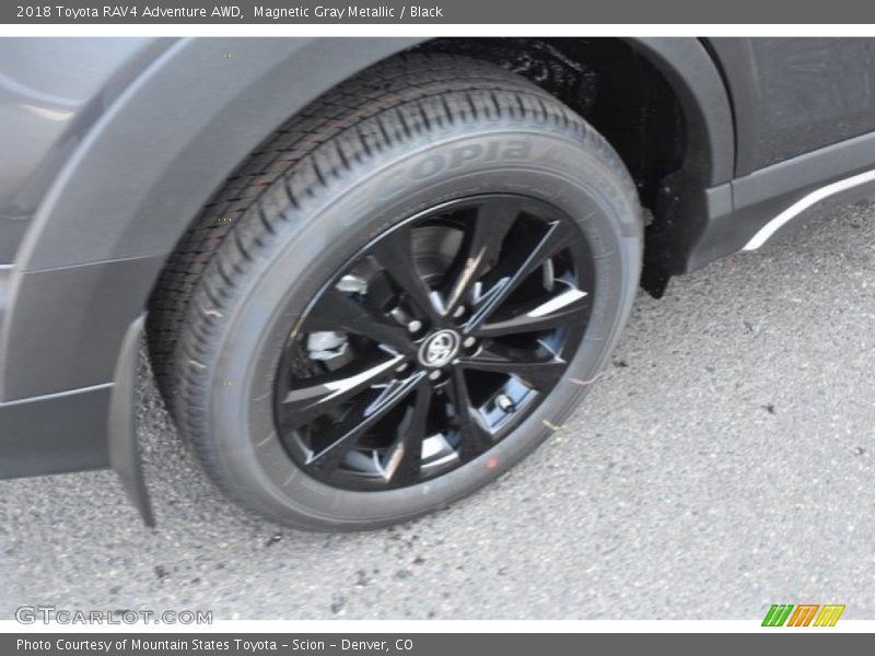 Magnetic Gray Metallic / Black 2018 Toyota RAV4 Adventure AWD