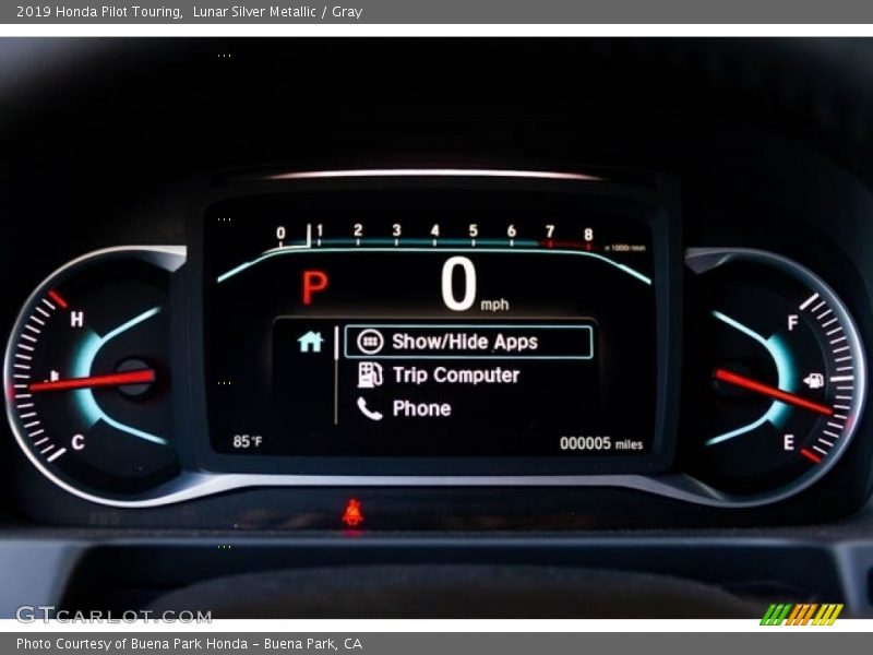  2019 Pilot Touring Touring Gauges