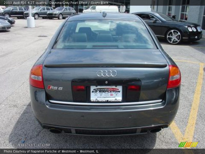 Daytona Grey Pearl Effect / Ebony Black 2003 Audi RS6 4.2T quattro