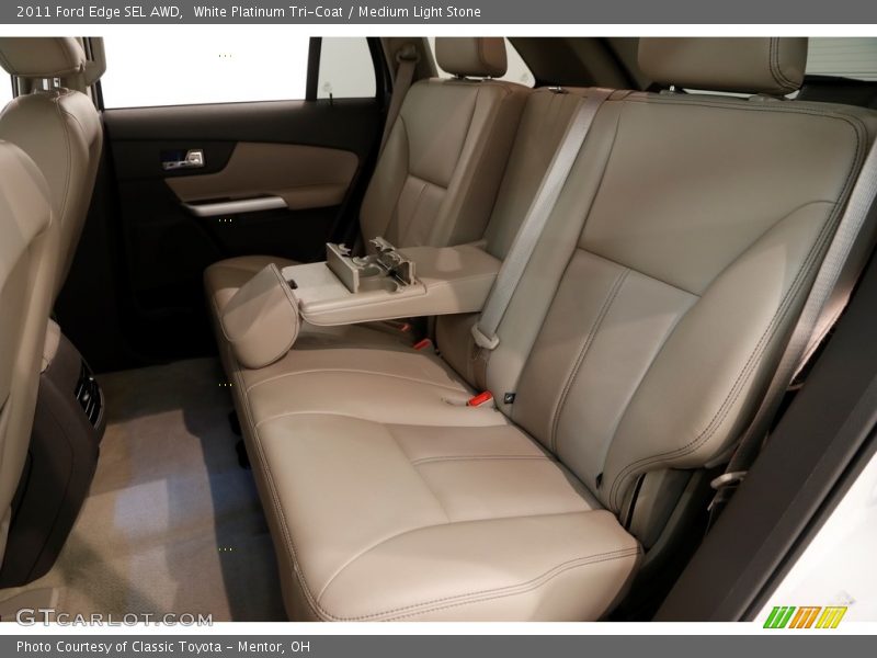 White Platinum Tri-Coat / Medium Light Stone 2011 Ford Edge SEL AWD