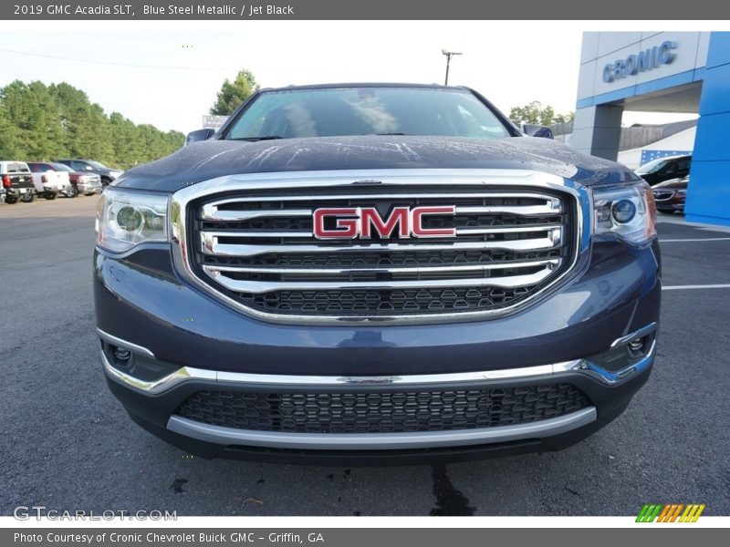 Blue Steel Metallic / Jet Black 2019 GMC Acadia SLT