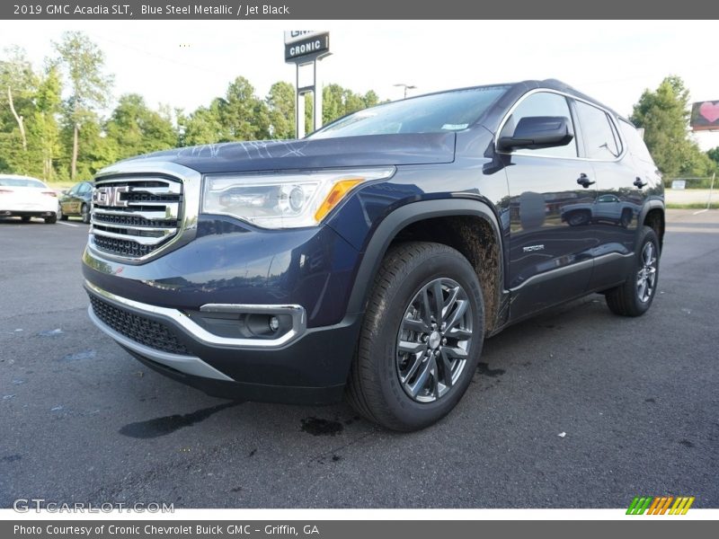 Blue Steel Metallic / Jet Black 2019 GMC Acadia SLT